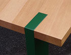 Fir Table with Painted Legs.